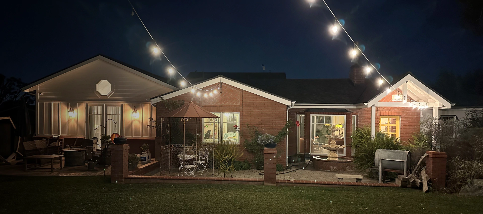 backyard in a residential house